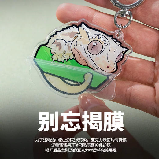 钥匙扣 Q版卡通爬宠小宠周边 亚克力挂饰挂件 super rep超爬正版【48小时发货】 商品图3
