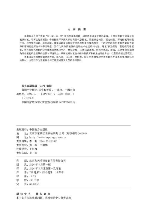 氢能产业概论 商品图1