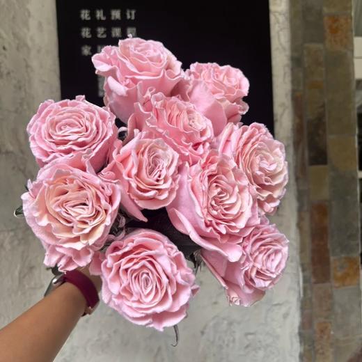 厄瓜多尔进口染色玫瑰花velvet rose gold玫瑰金丝绒粉天鹅绒10支 商品图1