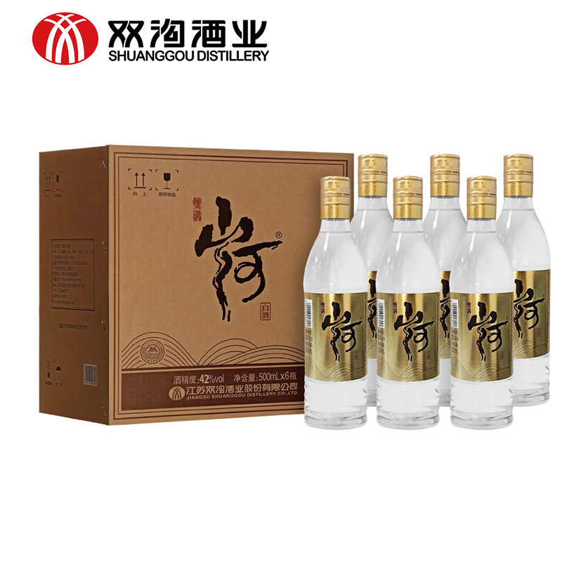 双沟山河大曲金标42度 500mL 整箱6瓶装