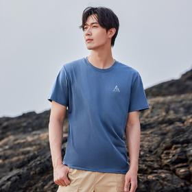 拓路者纯棉夏季印花短T男士穿搭简约运动个性T恤衫圆领休闲上衣