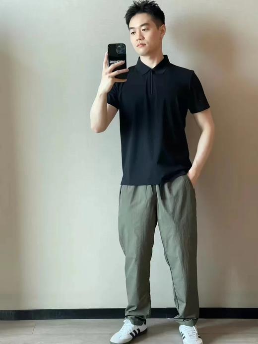 【自带凉感 裸感透气 速干抗皱】斯辰唯佳冰丝防晒半拉链POLO衫 商品图8