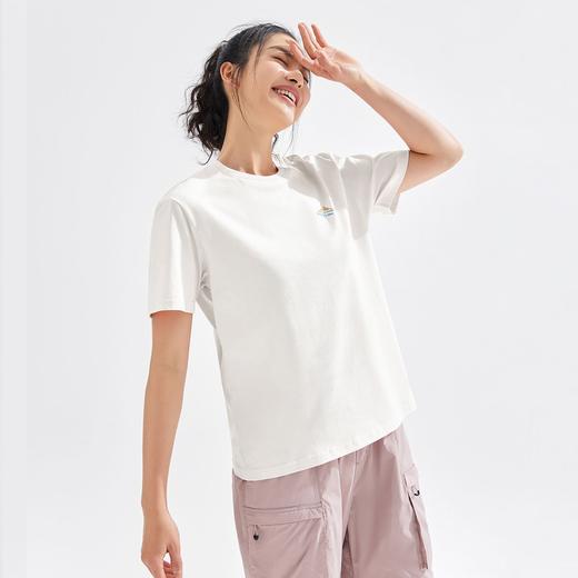 【618特价】拓路者夏季纯棉女式T恤衫圆领百搭体恤衫字母LOGO运动时尚 商品图2