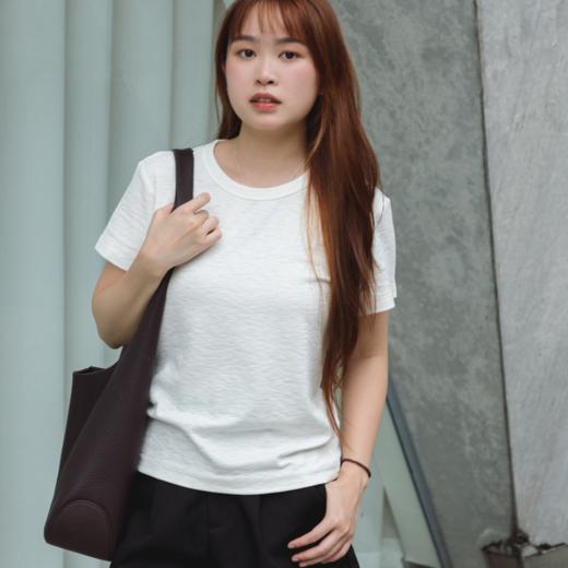 氢动桑蚕丝兰精竹节棉T恤|桑蚕丝天然凉感+兰精莫代尔透气结构，清爽不闷汗 商品图1