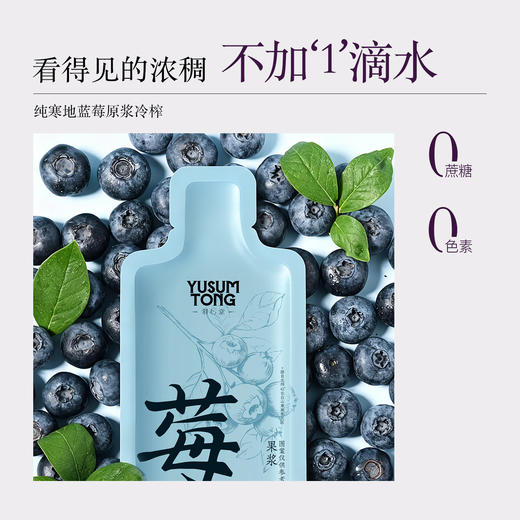 【180袋预售 6月底关店前发货】羽心堂新品 蓝莓原浆 55颗长白山寒地蓝宝石 花青素果 多酚活性高 护眼K炎 视疲劳 极寒慢生长 一年只采收一季 薄皮发红蓝莓果浆 30g/袋【效期至27年5-6月】 商品图4