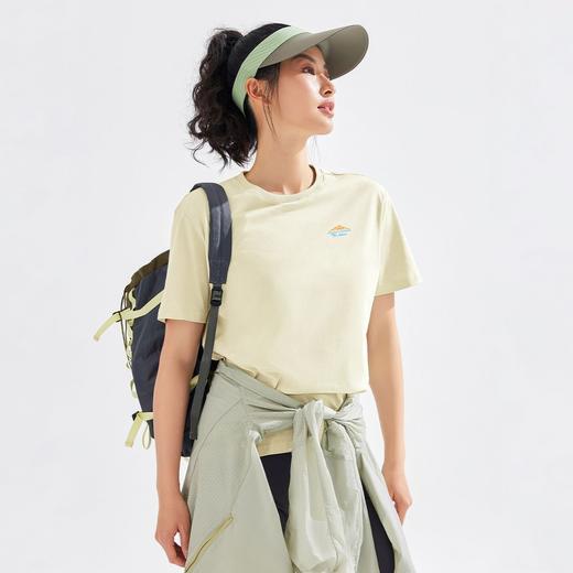【618特价】拓路者夏季纯棉女式T恤衫圆领百搭体恤衫字母LOGO运动时尚 商品图9