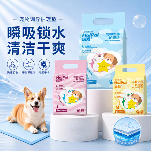 嗨派宠物尿垫猫咪尿片吸水垫幼猫幼犬训导尿垫狗狗尿片吸尿纸批发 商品图0