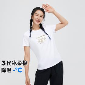 拓路者夏季圆领露营印花时尚短袖T恤百搭潮流运动户外女上衣体恤
