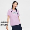 拓路者纯棉夏季圆领女式T恤简约印花百搭短袖户外运动体恤衫 商品缩略图0