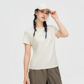 拓路者凉感短袖字母LOGO印花夏季圆领时尚T恤百搭潮流运动户外女