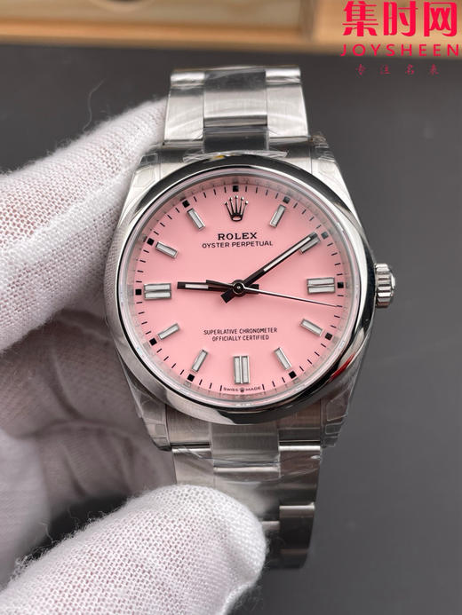 VS劳力士蚝式恒动36系列126000 VS恒动36mm VS恒动36 粉盘 板链 丹东3230机 904L钢 男士腕表 小手腕福音 商品图2