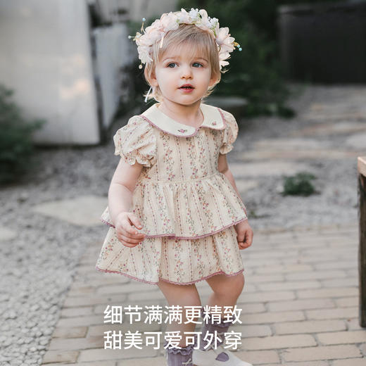 【宝宝服饰】嫚熙婴儿连体衣宝宝夏天出游超萌小月龄外出服婴幼儿小公主衣服 商品图3