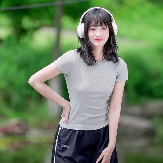 【618特价】拓路者夏季透气短袖T恤衫女舒适百搭圆领半袖纯色打底衫体恤衫 商品图6
