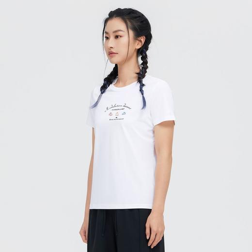 【618特价】拓路者夏季圆领小清新印花时尚短袖T恤百搭潮流运动女上衣体恤 商品图2