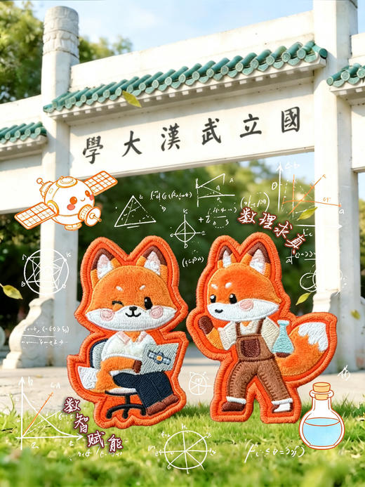 武大珞珈刺绣冰箱贴徽章 商品图1