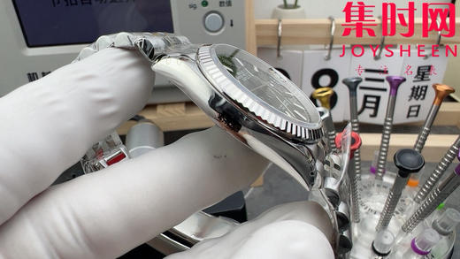 劳力士 VS日志36系列 VS日志V2版 黑盘条丁 男士腕表 小手腕福音 丹东3235机 五珠带 表径36mm 商品图3