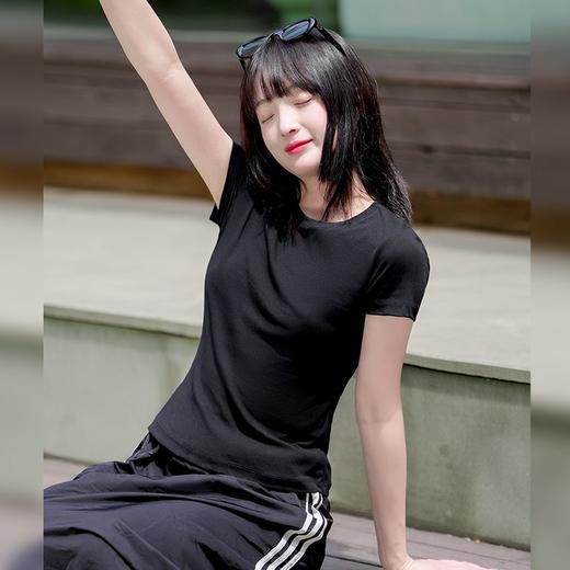 【618特价】拓路者夏季透气短袖T恤衫女舒适百搭圆领半袖纯色打底衫体恤衫 商品图4