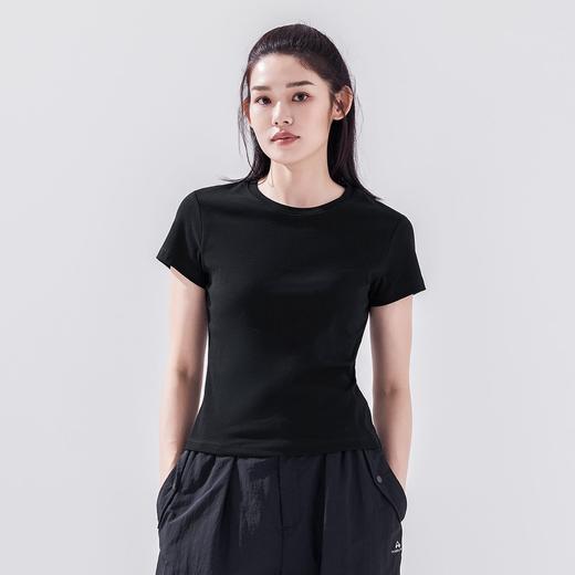 【618特价】拓路者夏季透气短袖T恤衫女舒适百搭圆领半袖纯色打底衫体恤衫 商品图1