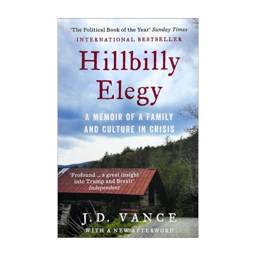 Collins 乡下人的悲歌 英文原版 Hillbilly Elegy 美国生活回忆录 纪实文学社科小说 比尔盖茨 从0到1作者彼得蒂尔推荐 英文版进口书籍正版 商品图1