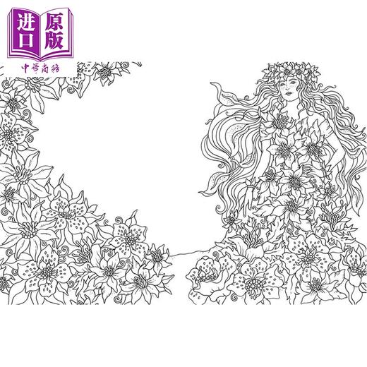 预售 【中商原版】午夜假面舞会传说 涂色书 Tales from the Midnight Masquerade Coloring Book 英文原版 Hanna Karlzon 商品图4