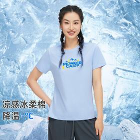 拓路者字母印花圆领短袖体恤衫夏季时尚百搭女装户外T恤正肩上衣