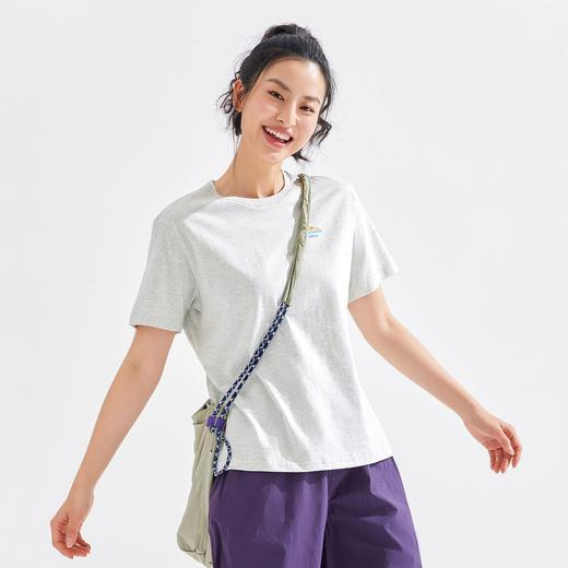 【618特价】拓路者夏季纯棉女式T恤衫圆领百搭体恤衫字母LOGO运动时尚 商品图7