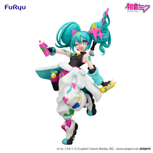 【盒损残次A类】FuRyu Trio-Try-iT VOCALOID 初音未来 涂鸦女孩 景品手办 商品图0