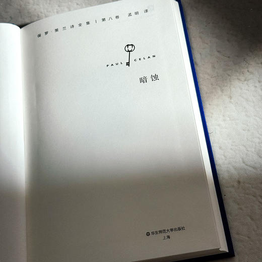 暗蚀  保罗·策兰诗全集 第八卷 德汉对照注释本 商品图5