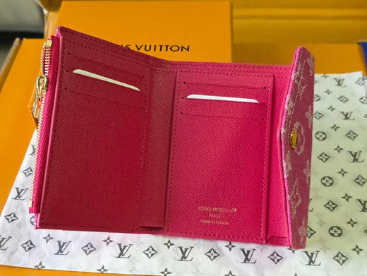 春夏特惠💰370 原单LV 对版面料/芯片版实拍 M27707牛仔布玫红 商品图6