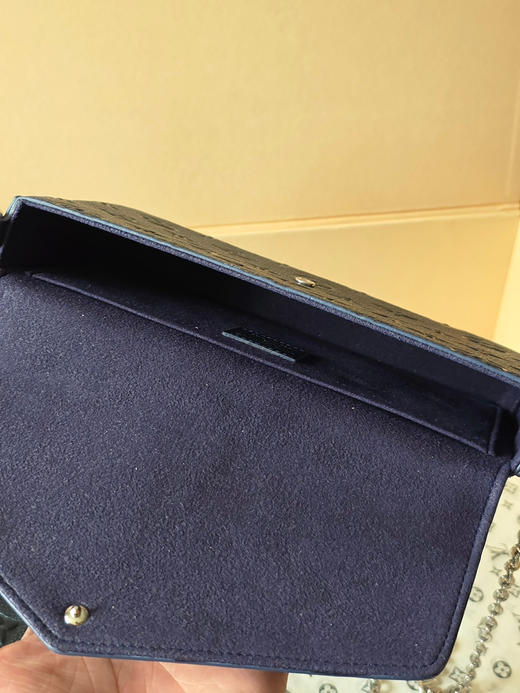 春夏特惠💰580 原单LV 【头层牛皮】M27048珠光蓝 全皮压花链条包三件套 Pochette Félicie 手袋 商品图8