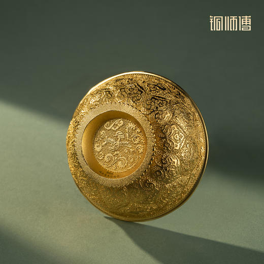 铜师傅 陕西历史博物馆系列《鸳鸯莲瓣纹金碗铜摆件》工艺品摆件 商品图2
