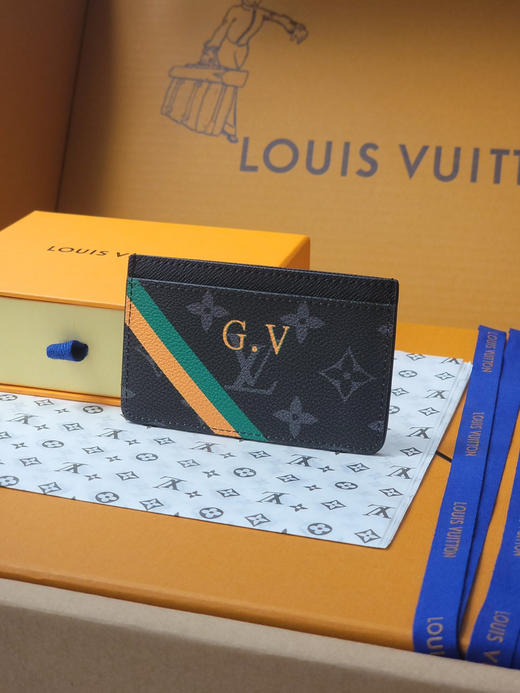 春夏特惠💰280 原单LV M01902黑花 芯片版 本款卡夹 商品图0