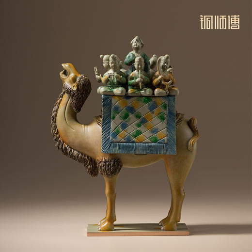 铜师傅 陕西历史博物馆系列《三彩载乐骆驼俑铜摆件》青铜摆件 商品图5