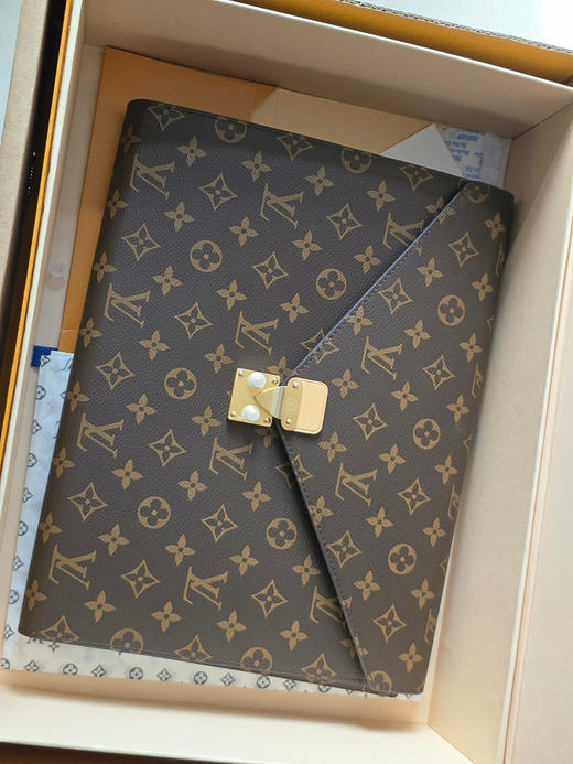 春夏特惠💰850 原单LV 老花信封式文件袋/文件夹GI0271老花 商品图2
