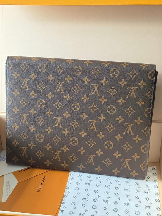 春夏特惠💰850 原单LV 老花信封式文件袋/文件夹GI0271老花 商品图1