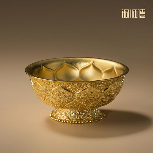 铜师傅 陕西历史博物馆系列《鸳鸯莲瓣纹金碗铜摆件》工艺品摆件 商品图4