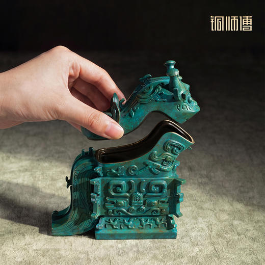 铜师傅 陕西历史博物馆系列《日己觥铜摆件》办公室文物青铜摆件 商品图1
