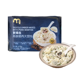 麦德龙 麦臻选 海参猪肉大馄饨 610g（馄饨600g+馄饨调味包5g*2）