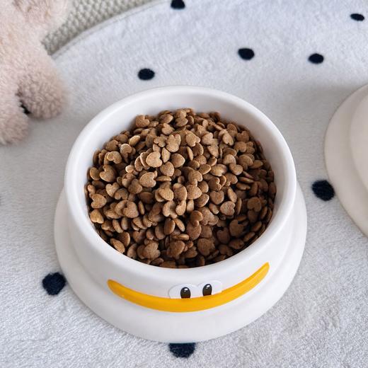 卡通布丁鸭猫碗猫咪用品宠物碗加高护颈防滑狗碗易清洗猫碗萌宠专属 商品图1