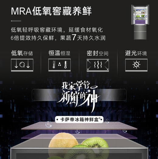 卡萨帝（Casarte）冰箱 BCD-533WGCFDM4WKU1(灰) 商品图4