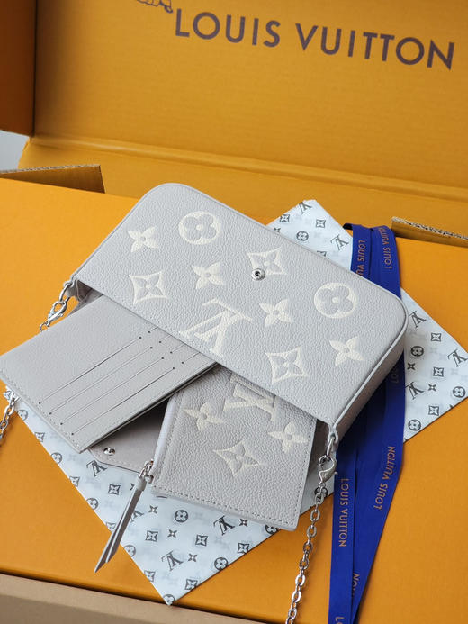 春夏特惠💰660 原单LV 三合一M14227丝印灰 本款 Pochette Félicie 链条包 商品图6