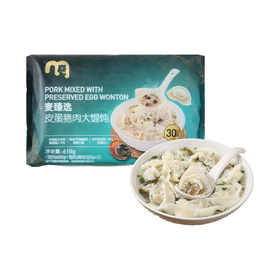 麦德龙 麦臻选 皮蛋猪肉大馄饨 610g（馄饨600g+馄饨调味包5g*2）