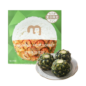 麦德龙 麦臻选 菠萝水果雪芭 340g（85g*4）