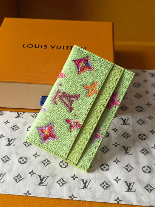 春夏特惠💰300 原单LV M28046 卡套绿色 DOUBLE 卡夹、本款 Double 卡夹 商品图5