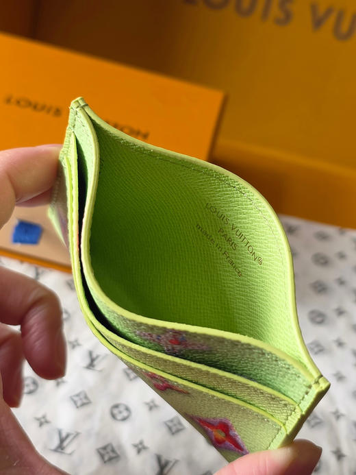春夏特惠💰300 原单LV M28046 卡套绿色 DOUBLE 卡夹、本款 Double 卡夹 商品图7