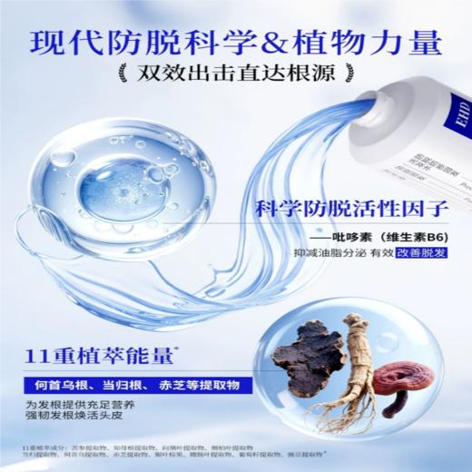 【6边形防脱战士 倍量密发更控油】EHD国货防脱固发洗发水400ml/瓶（国妆特字20241933、专利号ZL202410139042.7） 商品图7