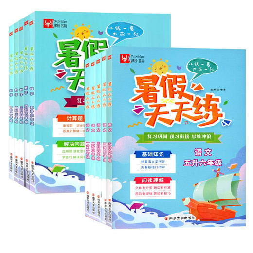 2026秋津桥书局暑假天天练语文数学一升二升三升四升五升六复习提升预习衔接基础过关拓展提高小学教材暑期作业本 商品图4