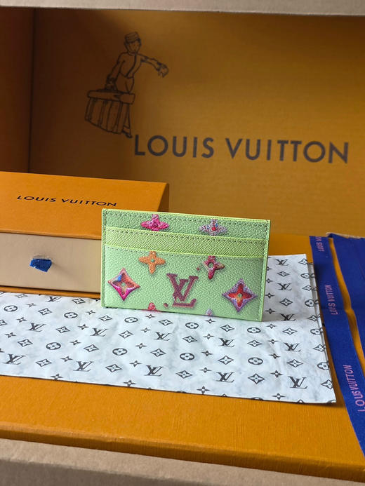 春夏特惠💰300 原单LV M28046 卡套绿色 DOUBLE 卡夹、本款 Double 卡夹 商品图0