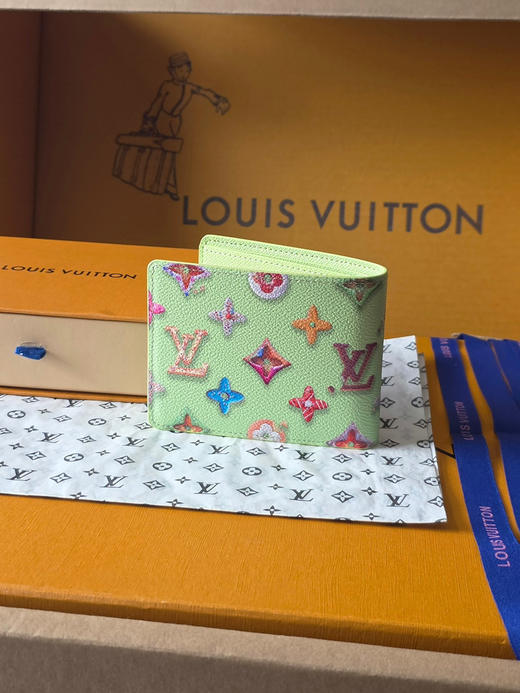 春夏特惠💰330 原单LV M28042 短夹绿色 本款 Slender 钱夹 商品图1
