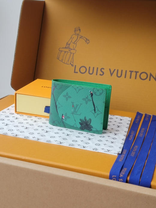 春夏特惠💰330 原单LV 钱包M14878短夹绿色 商品图0